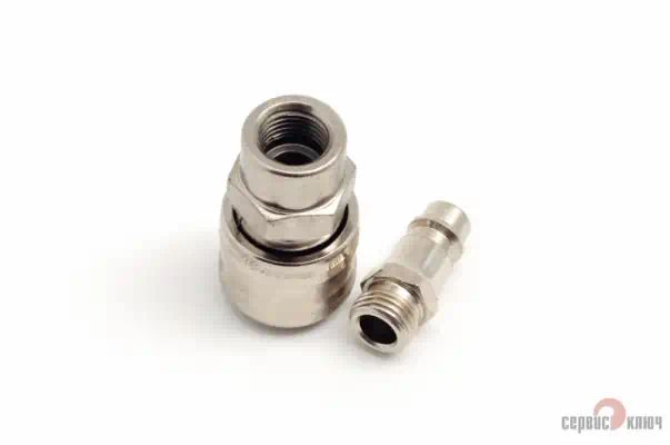 70604 — Набор переходников с быстросъемным соединением резьба 14 сервис ключ 2шт СЕРВИС КЛЮЧ